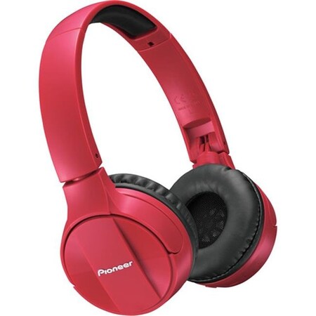 Pioneer Pioneer SEMJ553BTR High Quality Wireless Bluetooth Stereo Headphones - Red SEMJ553BTR